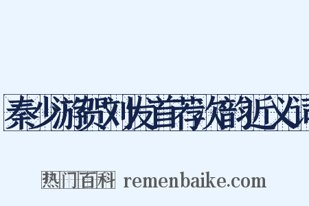 秦少游贺刘发首荐次韵近义词是什么意思的图片